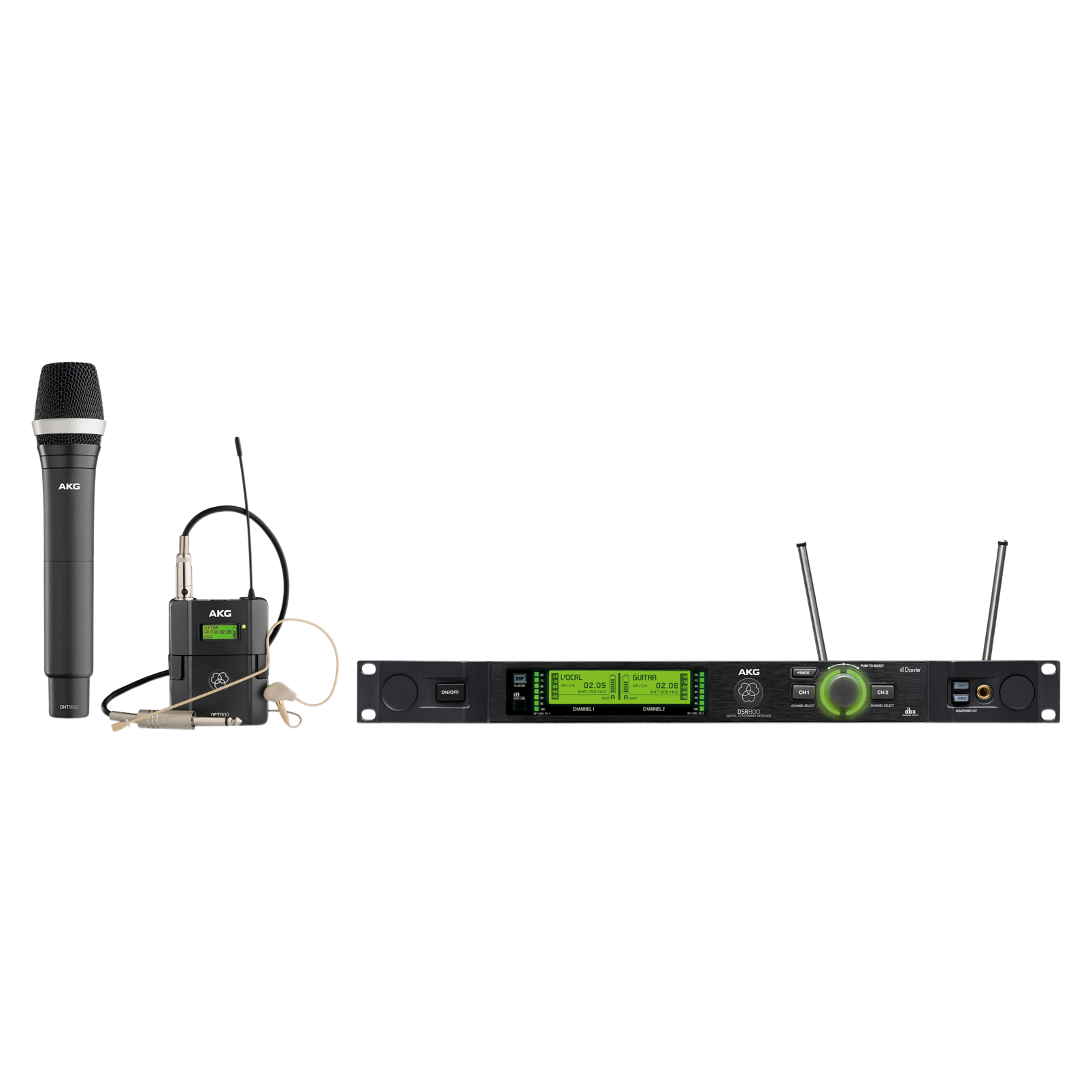 DMS800 Mix Set - Black - Reference digital wireless microphone system - Hero